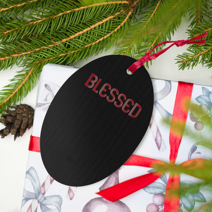 "Blessed" Wooden Ornaments